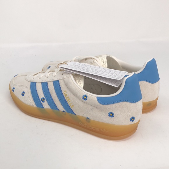 Adidas Women’s Gazelle Indoor Embroidered Floral IF4491 Sneakers - Size 7.5 - Picture 6 of 16